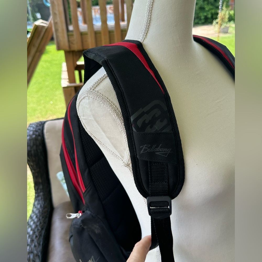 Billabong Black and Red Men's Backpack - Picture 6 of 12